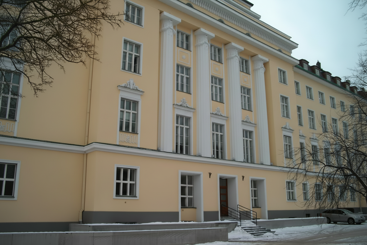 Ajaloolise hoone fassaad Tallinnas